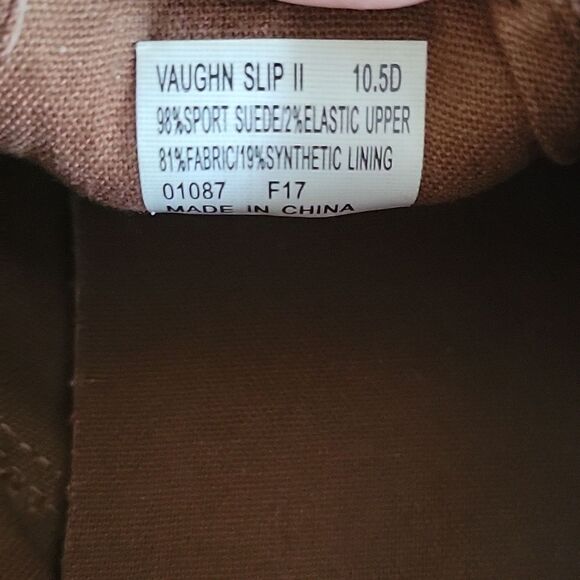 Polo Ralph Lauren Men Vaughn II  slip on sneaker size  Brown Suede Size 10.5 - Picture 10 of 12